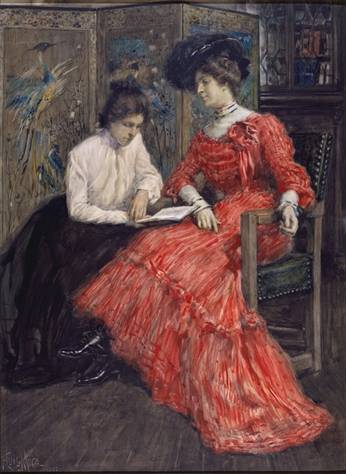 The Artists Wife  and Her Sister 1902   	by F. Louise Mora 1874-1940  The Metropolitan Museum of Art New York NY    65.237